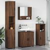 vidaXL Σετ Επίπλων Μπάνιου Επιτοίχιο 4 pcs Καφέ δρυς 61 x 35 x 64 εκ.