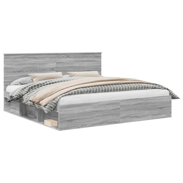 vidaXL &Sigma;&kappa;&epsilon;&lambda;&epsilon;&tau;ό&sigmaf; &Kappa;&rho;&epsilon;&beta;&alpha;&tau;&iota;&omicron;ύ &mu;&epsilon; &kappa;&epsilon;&phi;&alpha;&lambda;ά&rho;&iota; &Gamma;&kappa;&rho;ί&zeta;&omicron; &Sigma;&omicron;&nu;&omicron;&mu;&alpha; 200 x 200 cm