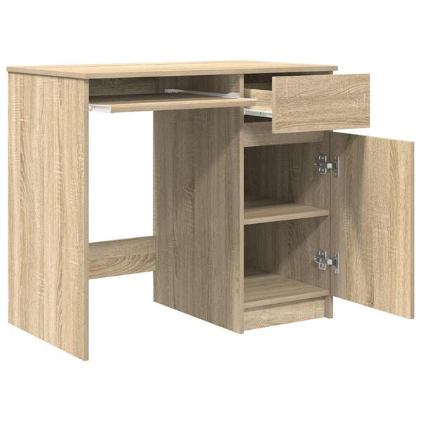 vidaXL Γραφείο Sonoma Δρυς 86x49x76 εκ. από Επεξεργασμένο Ξύλο