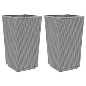 vidaXL &Zeta;&alpha;&rho;&nu;&tau;&iota;&nu;&iota;έ&rho;&epsilon;&sigmaf; 2 &tau;&epsilon;&mu;. &Alpha;&nu;. &Gamma;&kappa;&rho;&iota; 32,5x32,5x57 &epsilon;&kappa;. &Pi;&omicron;&lambda;&upsilon;&pi;&rho;&omicron;&pi;&upsilon;&lambda;έ&nu;&iota;&omicron;