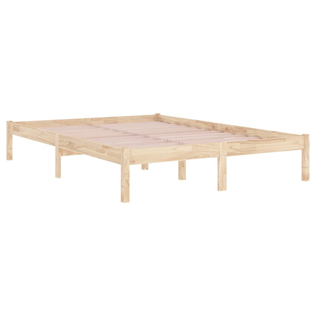 vidaXL Πλαίσιο Κρεβατιού 180 x 200 εκ. Μασίφ Ξύλο Super King Size