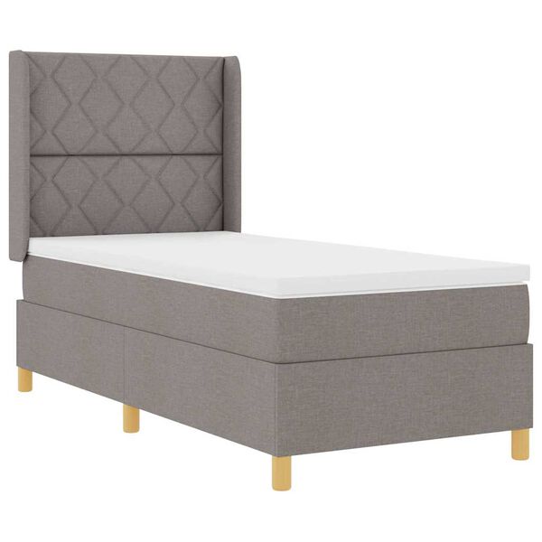 vidaXL &Kappa;&rho;&epsilon;&beta;ά&tau;&iota; &mu;&epsilon; &epsilon;&lambda;&alpha;&tau;ή&rho;&iota;&alpha; &mu;&epsilon; &sigma;&tau;&rho;ώ&mu;&alpha; Taupe 90 x 190 cm ύ&phi;&alpha;&sigma;&mu;&alpha;