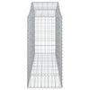 vidaXL Συρματοκιβώτια Τοξωτά 8 τεμ. 200x50x120/140 εκ. Γαλβαν. Ατσάλι