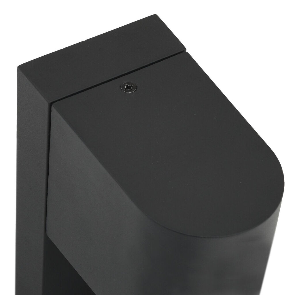 vidaXL Εξωτερικά Φωτιστικά Τοίχου 2 pcs Μαύρο 12 x 7 x 15 εκ.