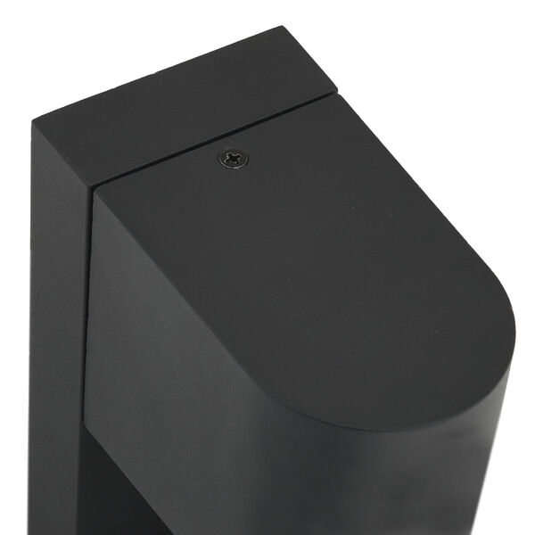 vidaXL Εξωτερικά Φωτιστικά Τοίχου 2 pcs Μαύρο 12 x 7 x 15 εκ.