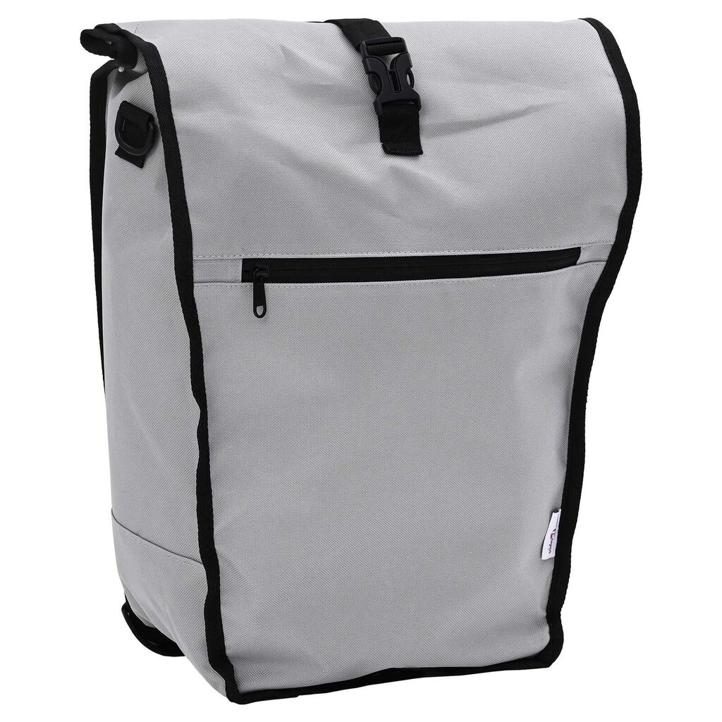 vidaXL Τσάντα Ποδηλάτου για Ράγα 20 L Γκρι 34x16x59 εκ.