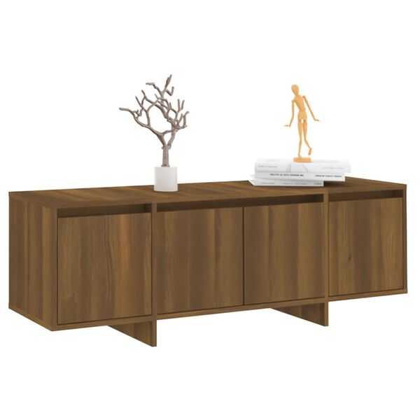 vidaXL Έπιπλο Τηλεόρασης Καφέ Δρυς 120x30x40,5 εκ. Επεξ. Ξύλο