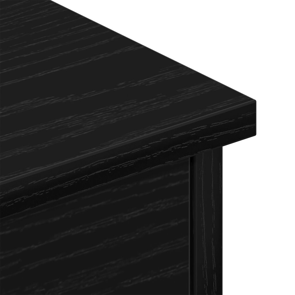 VidaXL Επιτοίχιο Ράφι Συρταριού Μαύρη Δρυς 60x26x18,5εκ Επεξεργασμένο Ξύλο