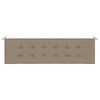 vidaXL Μαξιλάρι Πάγκου Κήπου Taupe 180x50x4 εκ. Ύφασμα Oxford