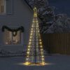 vidaXL Χριστουγεννιάτικο δέντρο LED 550 LED Ζεστό Λευκό 304 cm