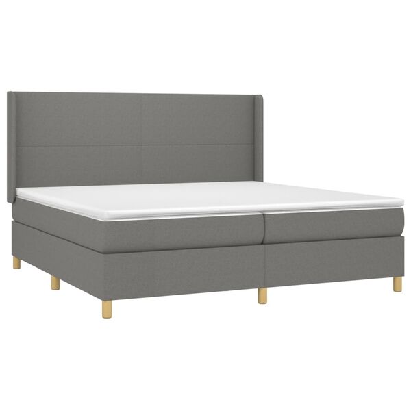 vidaXL &Kappa;&rho;&epsilon;&beta;ά&tau;&iota; Boxspring &mu;&epsilon; &Sigma;&tau;&rho;ώ&mu;&alpha; &Sigma;&kappa;&omicron;ύ&rho;&omicron; &Gamma;&kappa;&rho;&iota; 200x200 &epsilon;&kappa;. &Upsilon;&phi;&alpha;&sigma;&mu;ά&tau;&iota;&nu;&omicron;