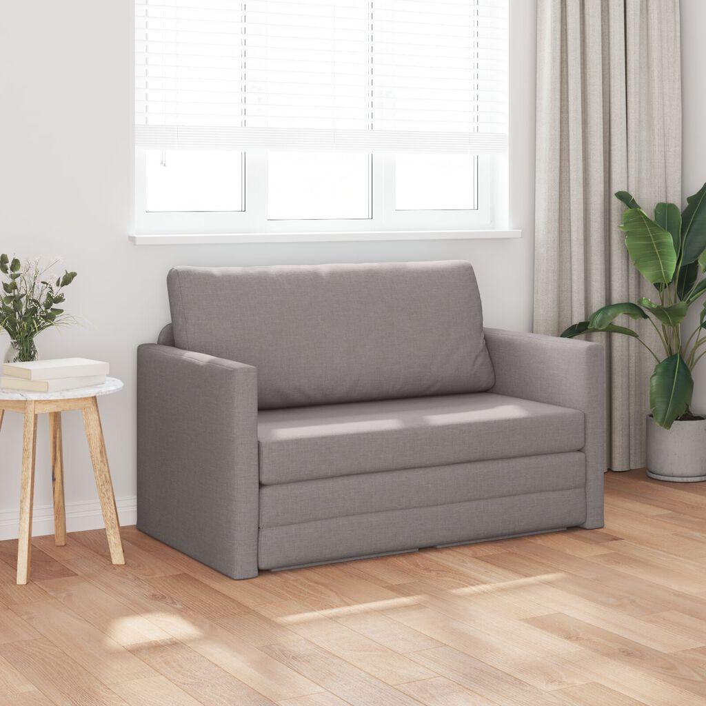 vidaXL Καναπές Κρεβάτι 2 σε 1 Ταμπά 124x71x78 εκ. από Ύφασμα