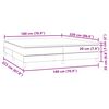vidaXL Box Spring &kappa;&rho;&epsilon;&beta;ά&tau;&iota; &mu;&epsilon; &sigma;&tau;&rho;ώ&mu;&alpha; &alpha;&nu;&omicron;&iota;&chi;&tau;ό &gamma;&kappa;&rho;&iota; 180x220 cm &Beta;&epsilon;&lambda;&omicron;ύ&delta;&iota;&nu;&omicron;