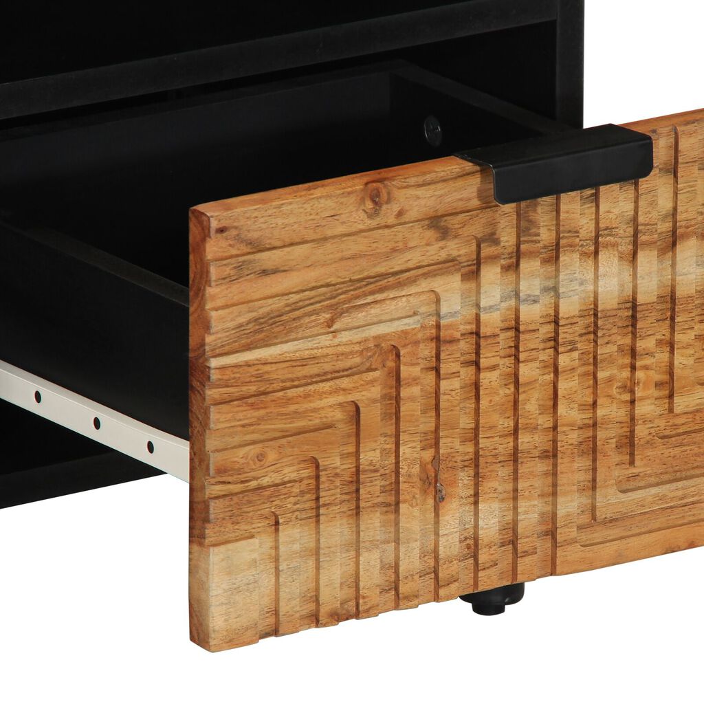 vidaXL Ντουλάπα τηλεόρασης 100x33,5x46 εκ. Μασίφ ξύλο ακακίας