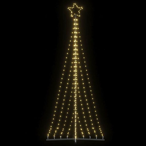 vidaXL Χριστουγεννιάτικο δέντρο LED 447 LED Ζεστό λευκό 249 εκ.