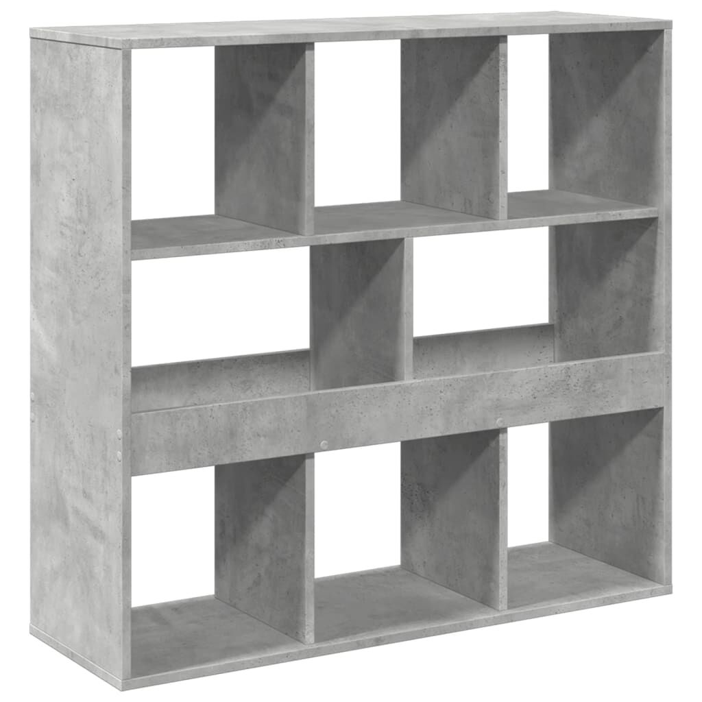 vidaXL Βιβλιοθήκη/Διαχωριστικό Χώρου Γκρι 100x33x94,5 εκ. Επεξ. Ξύλο