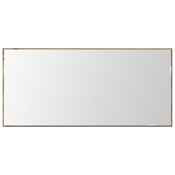 vidaXL Καθρέφτης με φώτα λωρίδας LED artisan δρυς 80 x 37 εκ.