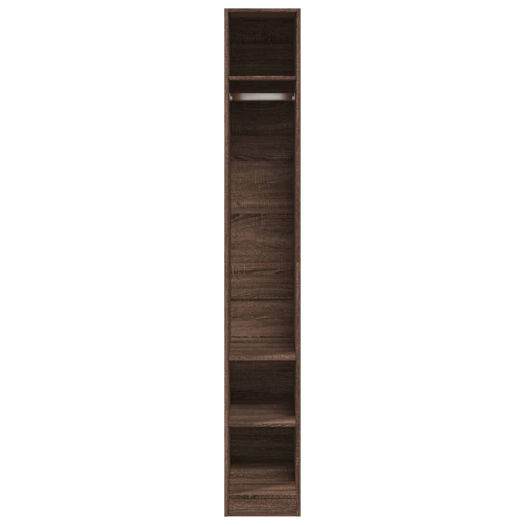 vidaXL Ντουλάπα Καφέ Δρυς 30x50x200 εκ. από Επεξεργασμένο Ξύλο