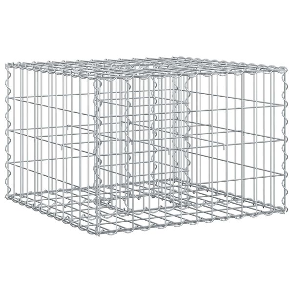 vidaXL &Alpha;&nu;&alpha;&sigma;&eta;&kappa;&omega;&mu;έ&nu;&omicron; &kappa;&rho;&epsilon;&beta;ά&tau;&iota; gabion &Alpha;&sigma;&eta;&mu;ί 60 x 60 x 40 cm