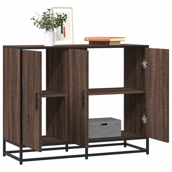 vidaXL Sideboard καφέ δρυς 94x35x76 cm Κατασκευασμένο ξύλο