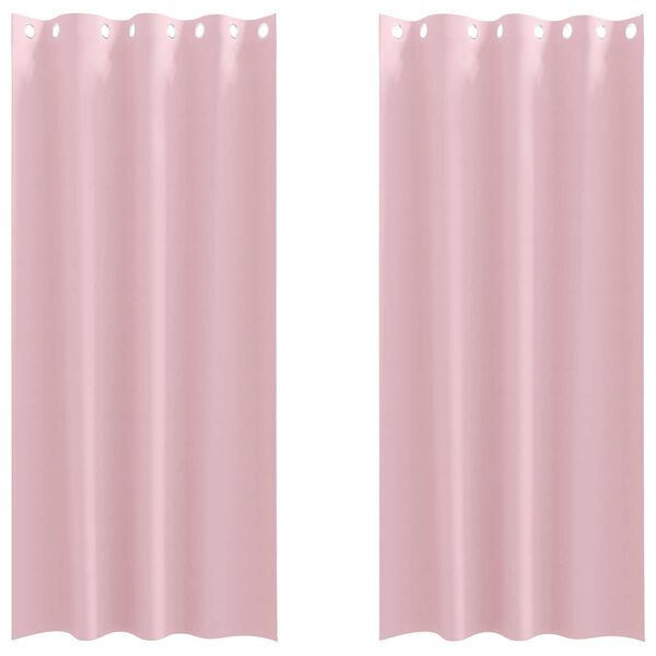 vidaXL Κουρτίνες 2 pcs Μωρουδίστικο Ροζ 225 x 140 εκ. Πολυεστέρας