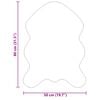 vidaXL Ψεύτικο Δέρμα Προβάτου Χαλί Tafalla Λευκό 50 x 80 cm