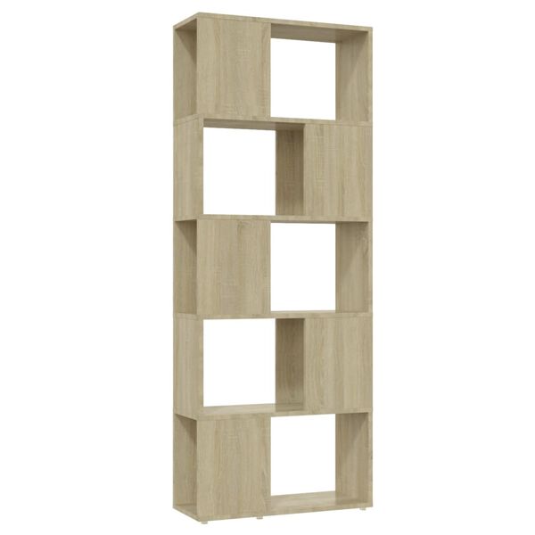 vidaXL Βιβλιοθήκη/Διαχωριστικό Χώρου Sonoma Δρυς 60x24x155 εκ.