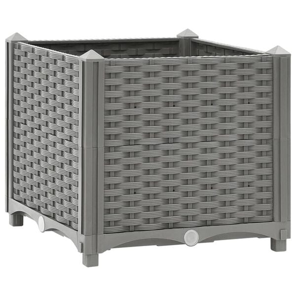 vidaXL Ζαρντινιέρα 40 x 40 x 38 εκ. από Πολυπροπυλένιο