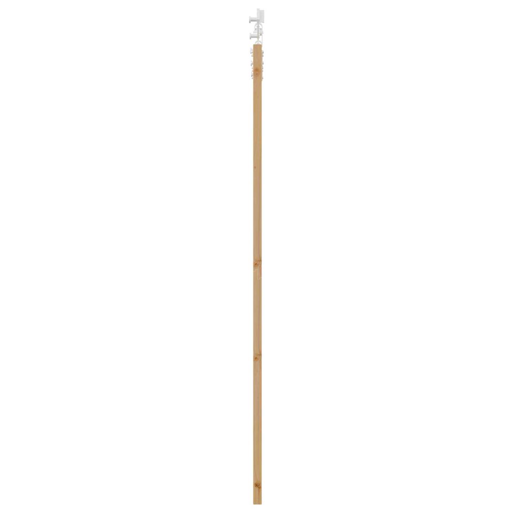 vidaXL Συρόμενη Πόρτα Φυσικό και λευκό 93 x 202 cm