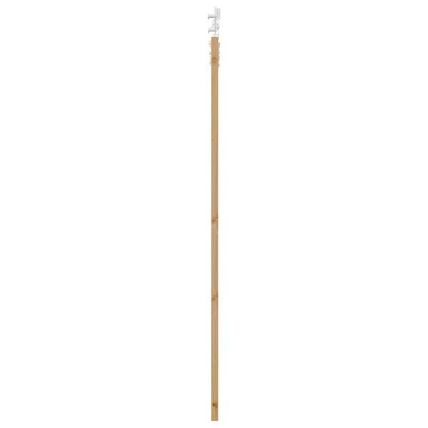 vidaXL Συρόμενη Πόρτα Φυσικό και λευκό 93 x 202 cm