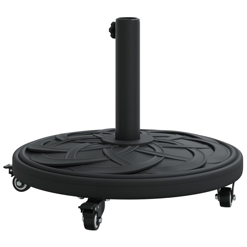 vidaXL Βάση Παρόχων με Ρόδες για Πόλους Ø38-48 mm 13 kg Στρογγυλή