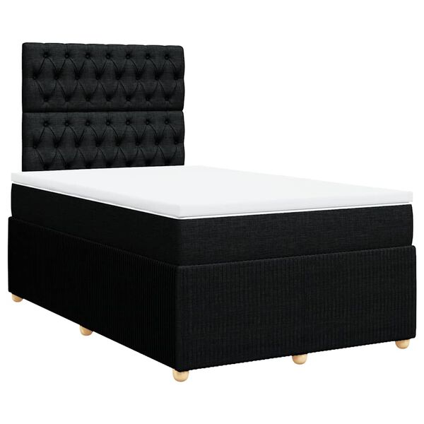 vidaXL &Kappa;&rho;&epsilon;&beta;ά&tau;&iota; Boxspring &mu;&epsilon; &Sigma;&tau;&rho;ώ&mu;&alpha; &Mu;&alpha;ύ&rho;&omicron; 120x200 &epsilon;&kappa;. &Upsilon;&phi;&alpha;&sigma;&mu;ά&tau;&iota;&nu;&omicron;