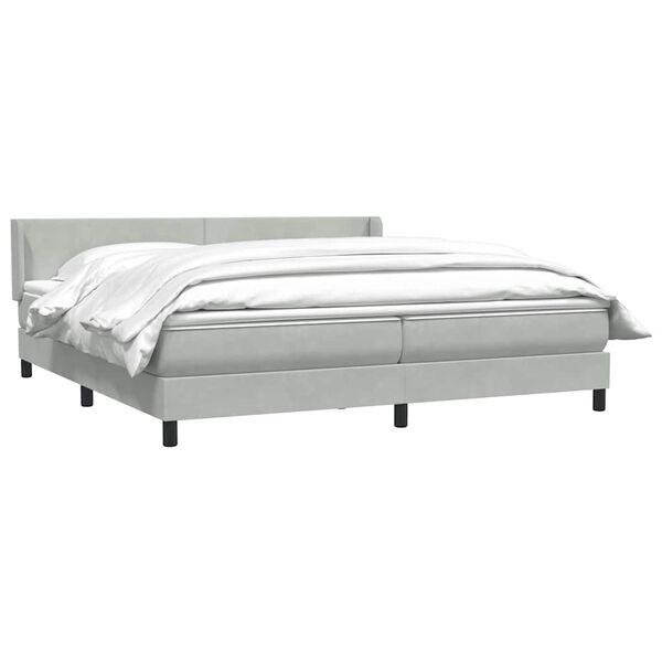 vidaXL &Kappa;&rho;&epsilon;&beta;ά&tau;&iota; Boxspring &mu;&epsilon; &Sigma;&tau;&rho;ώ&mu;&alpha; &Alpha;&nu;&omicron;&iota;&chi;&tau;ό &Gamma;&kappa;&rho;&iota; 180x210 &epsilon;&kappa;. &Beta;&epsilon;&lambda;&omicron;ύ&delta;&iota;&nu;&omicron;