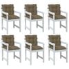 vidaXL &Mu;&alpha;&xi;&iota;&lambda;ά&rho;&iota;&alpha; &Kappa;&alpha;&rho;έ&kappa;&lambda;&alpha;&sigmaf; 6 &tau;&epsilon;&mu;. Taupe 100x50x7&epsilon;&kappa;. Ύ&phi;&alpha;&sigma;&mu;&alpha;
