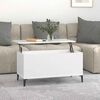vidaXL Τραπεζάκι Σαλονιού Λευκό 90x44,5x45 εκ. από Επεξεργασμένο Ξύλο