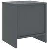 vidaXL Κομοδίνα 2 τεμ. Σκούρο Γκρι 35 x 30 x 40 εκ. Μασίφ Ξύλο Πεύκου