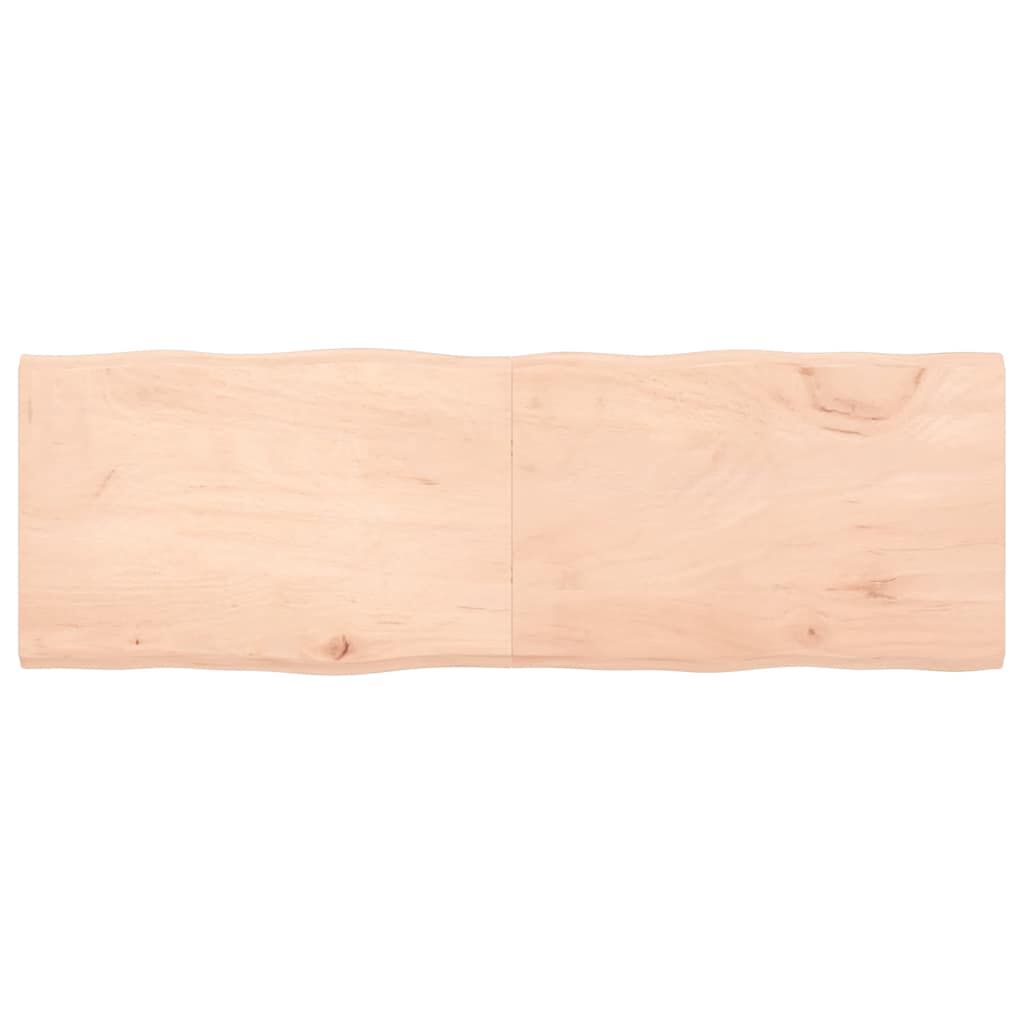 vidaXL Επιφάνεια Τραπεζιού 180x60x(2-4) εκ. Ακατέργ. Μασίφ Ξύλο Δρυός