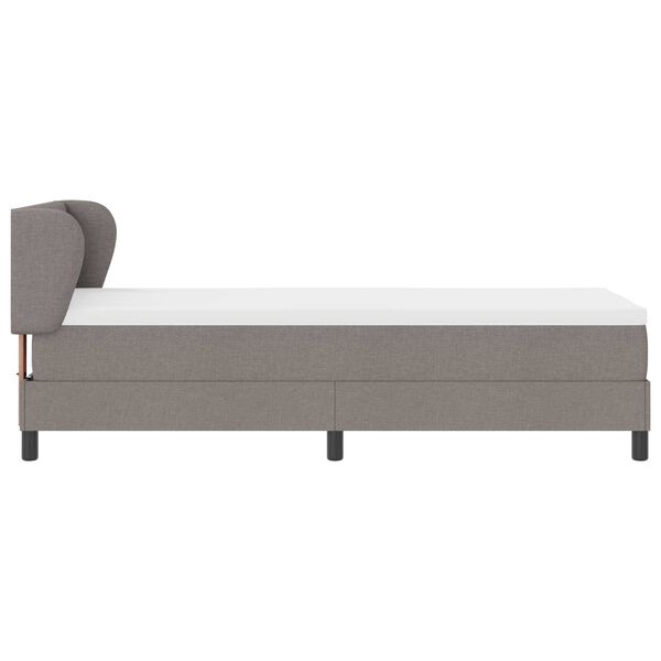 vidaXL Κρεβάτι Box Spring με στρώμα Ταούπ 80x200 εκ Fabric