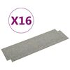 vidaXL Μοκέτα Πλακάκι 16 τεμ. Ανοιχτό Γκρι 4 μ² 25 x 100 εκ.