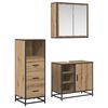 vidaXL &Sigma;&epsilon;&tau; &Epsilon;&pi;ί&pi;&lambda;&omega;&nu; &Mu;&pi;ά&nu;&iota;&omicron;&upsilon; 3 &tau;&mu;&chi;. Artisan Oak 65 x 33 x 60 &epsilon;&kappa;