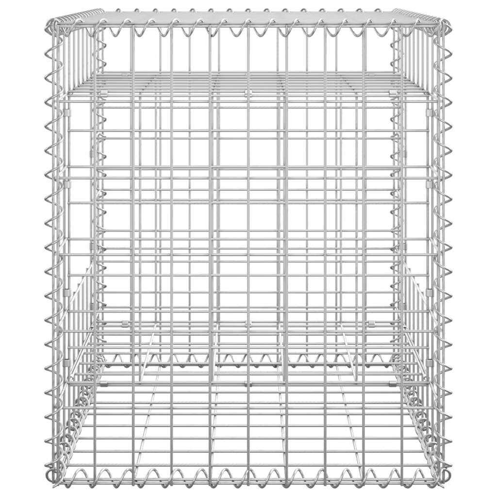 vidaXL Συρματοκιβώτια Στύλοι 2 τεμ. 50 x 50 x 60 εκ. Σιδερένιοι
