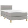 vidaXL &Kappa;&rho;&epsilon;&beta;ά&tau;&iota; Boxspring &mu;&epsilon; &Sigma;&tau;&rho;ώ&mu;&alpha; & LED &Alpha;&nu;.&Gamma;&kappa;&rho;&iota; 90x190 &epsilon;&kappa;. &Upsilon;&phi;&alpha;&sigma;&mu;ά&tau;&iota;&nu;&omicron;