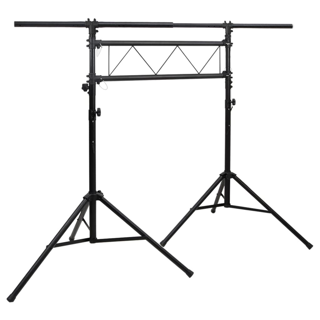 vidaXL Βάση Φωτισμού Μαύρη 238 x 115 x (180-300) εκ. Ατσάλινη