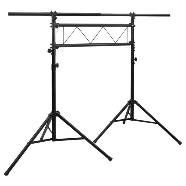 vidaXL Βάση Φωτισμού Μαύρη 238 x 115 x (180-300) εκ. Ατσάλινη