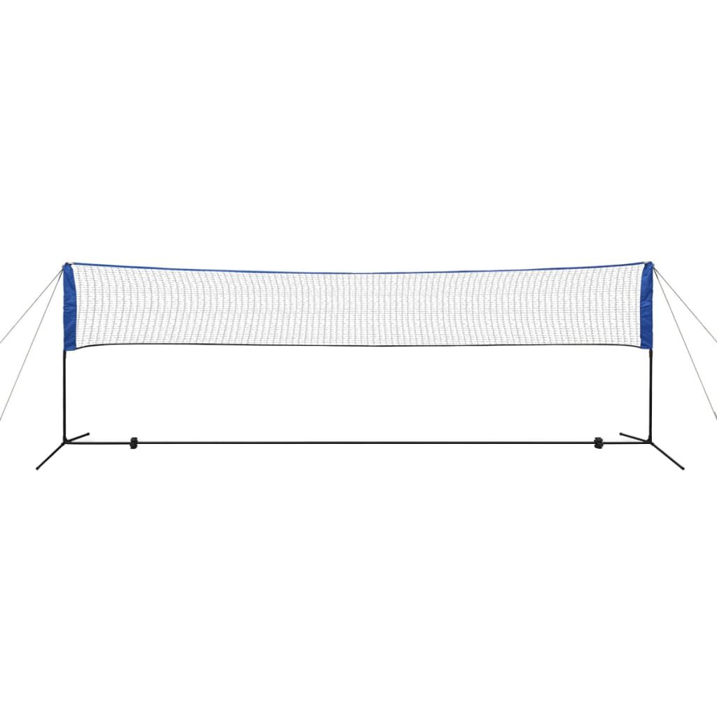vidaXL Σετ Φιλέ Μπάντμιντον 500 x 155 εκ. με Μπαλάκια Μπάντμιντον