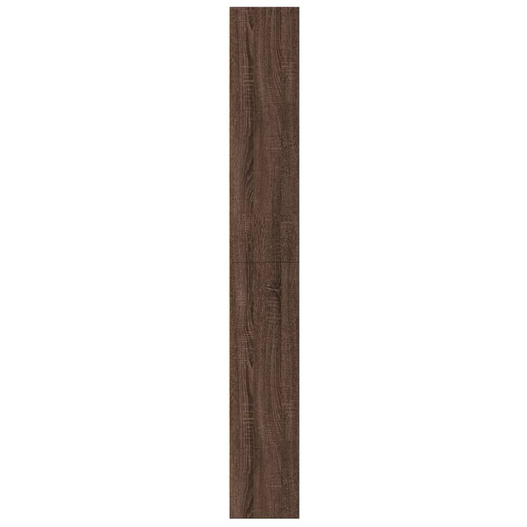 vidaXL Βιβλιοθήκη Καφέ Δρυς 60x24x176 εκ. από Επεξεργασμένο Ξύλο