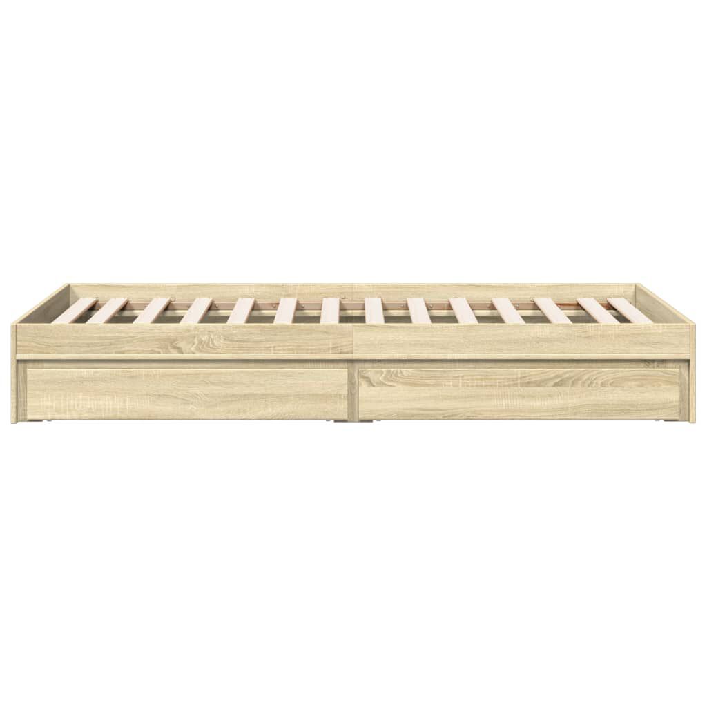 vidaXL Πλαίσιο Κρεβατιού με συρτάρια Sonoma Δρυς 100x200εκ. Επεξ. Ξύλο