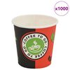 vidaXL Ποτήρια Καφέ μιας Χρήσης 1000 τεμ. 120 ml (4 oz) Χάρτινα
