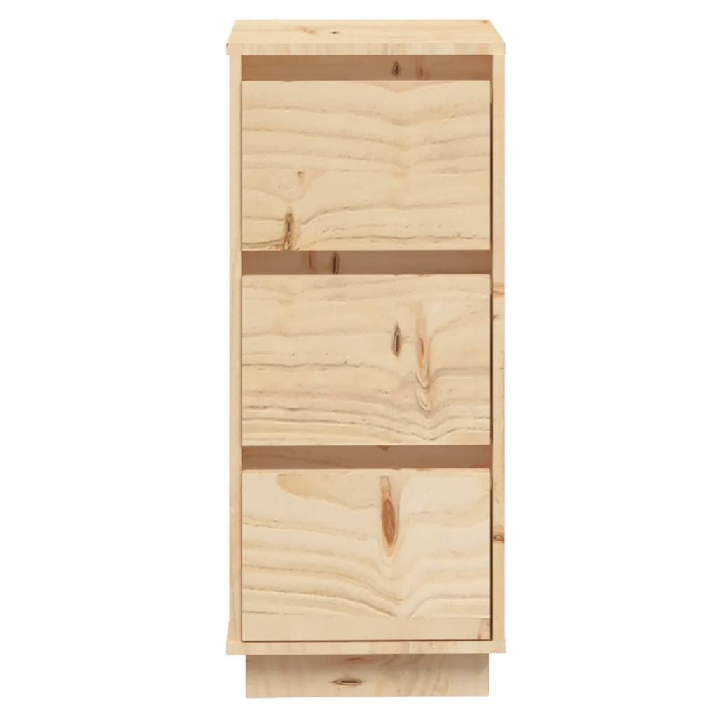 vidaXL Συρταριέρες 2 τεμ. 32 x 34 x 75 εκ. από Μασίφ Ξύλο Πεύκου