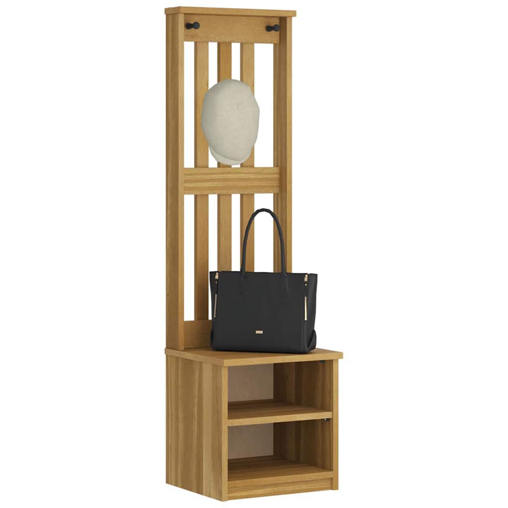 vidaXL Δέντρο χωλ "SANDNES" 45x40x159,5 εκ.Πεύκο μασίφ ξύλο